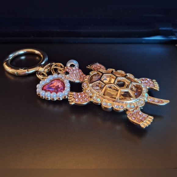 Pink Turtle Keychain Bag Charm - Picture 4 of 5